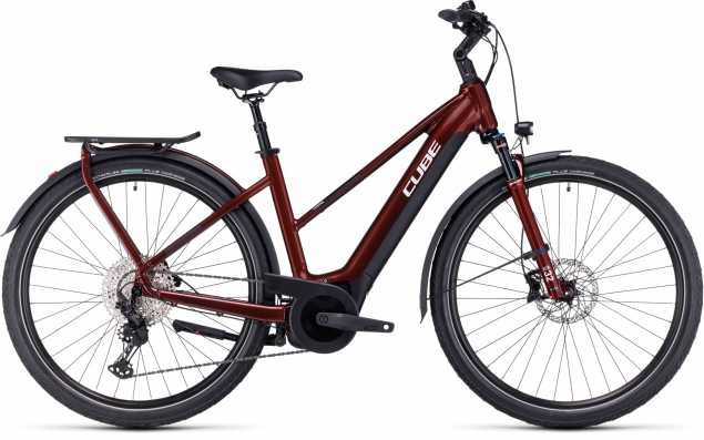 CUBE 24 Touring Hybrid EXC 625 Trapez 54cm | red n white