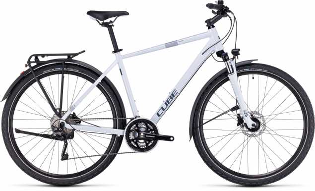 CUBE 23 Nature Pro Allroad Herren 58cm | frostwhite n black