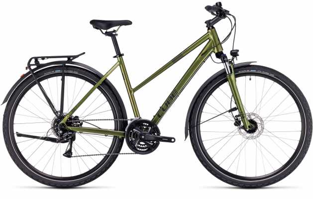 CUBE 24 Nature Allroad Trapez M | shinymoss n black