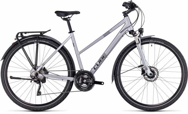 CUBE 23 Nature EXC Allroad Trapez 54cm | polarsilver n black