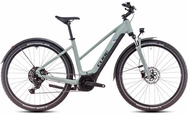 CUBE 25 Nuride Hybrid Perf. 625 Allroad Trapez 50cm | swampgrey n black