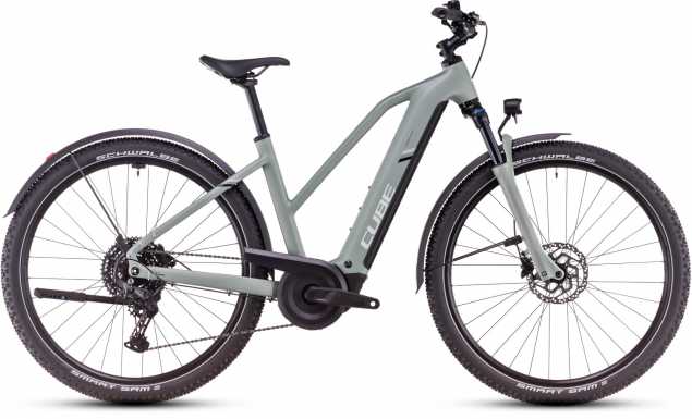 CUBE 25 Nuride Hybrid Pro Allroad 800 Trapez 46cm | pistachio n stonegrey