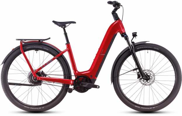 CUBE 25 Kathmandu Hybrid Comfort Pro 800 Wave 62cm | electricred n red